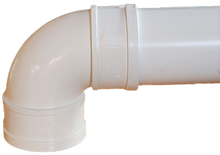 Codo 90 PVC 75 mm