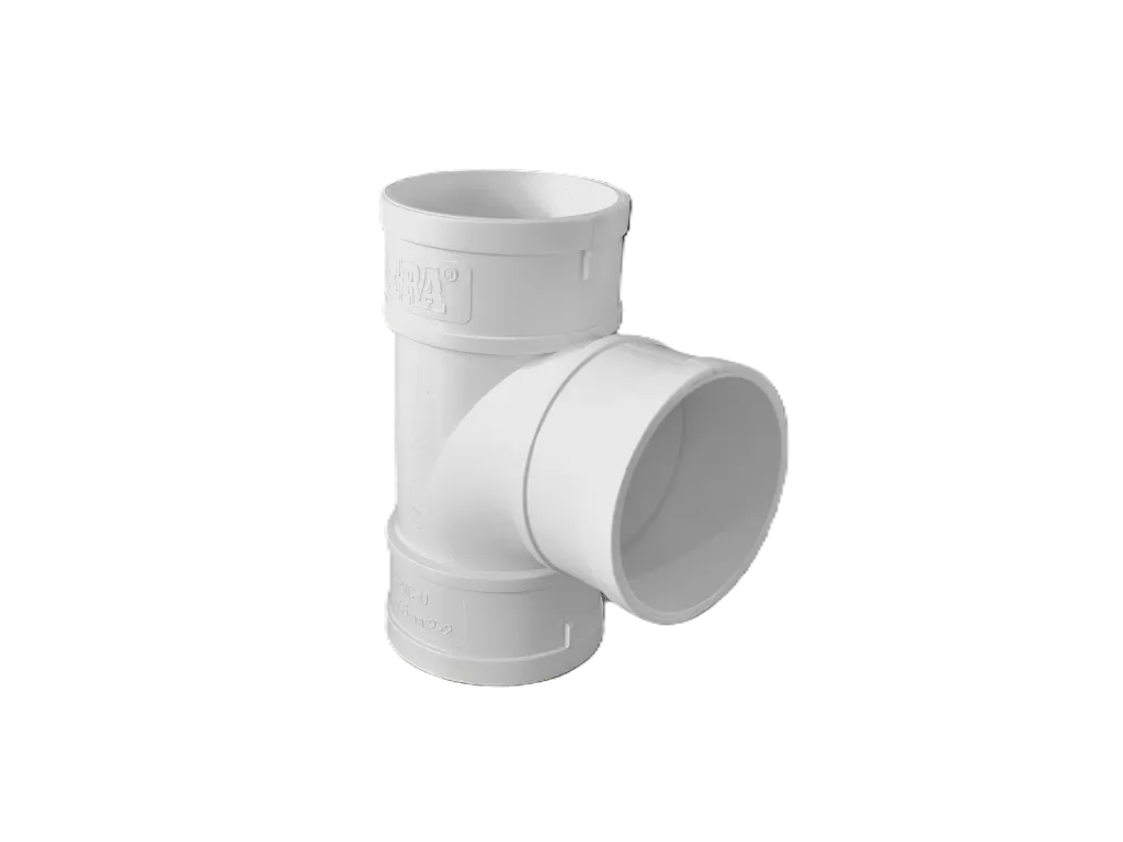 Tee sanitaria PVC 75 mm lado.webp