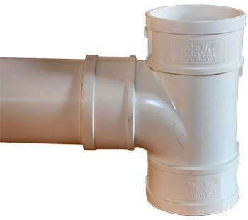 Tee sanitaria PVC 75 mm
