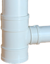 Tee reducida PVC 75 x 50 mm