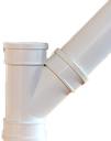 Yee sanitaria PVC 50 mm