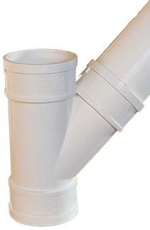 Yee sanitaria PVC 75 mm