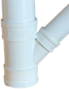 Yee reducida PVC 75 x 50 mm