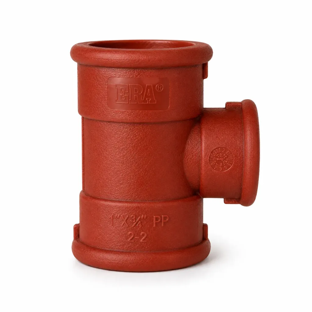 Tee reducida PP 1 x 3/4 plg