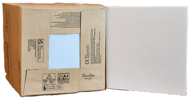 Losa Cerámica Blanco Mate 20x20