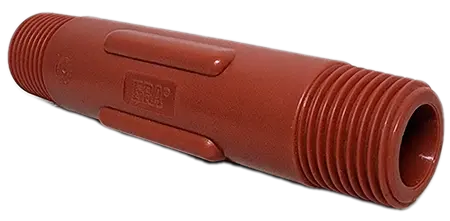 Nipple largo macho PP 1/2 plg 10 cm