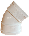 Codo 45 PVC 50 mm