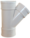 Yee sanitaria PVC 75 mm