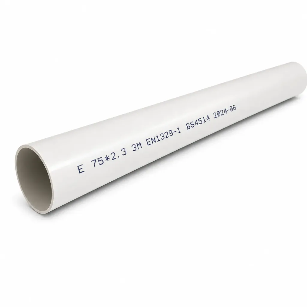Tubería sanitaria PVC 75 mm
