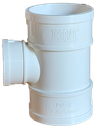 Tee reducida PVC 75 x 50 mm