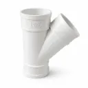 Yee sanitaria PVC 75 mm