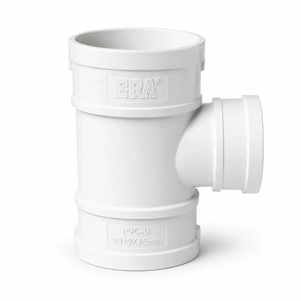 Tee Sanitaria Reducida PVC 110x75 mm
