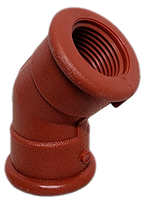 Codo hembra 45 PP 1/2 plg