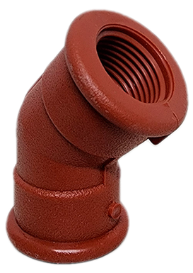 Codo hembra 45 PP 1/2 plg