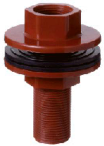 Adaptador S-tanque PP 1 plg