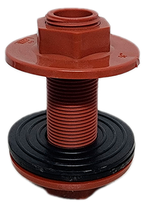 Adaptador S-tanque PP 1 plg
