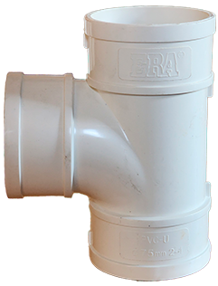 Tee sanitaria PVC 75 mm