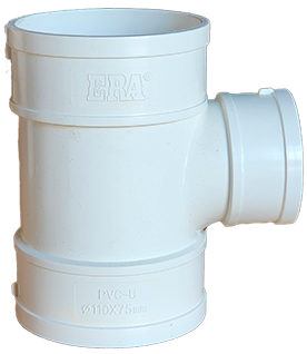 Tee reducida PVC 110 x 75 mm