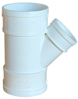 Yee reducida PVC 75 x 50 mm