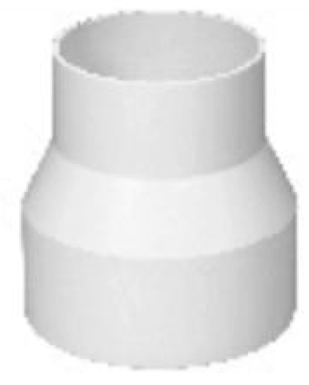 Reducido sanitario PVC 4 x 2 plg