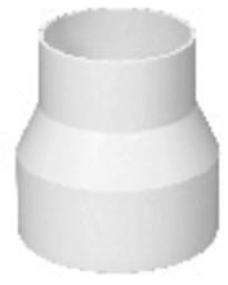 Reducido sanitario PVC 3 x 2 plg